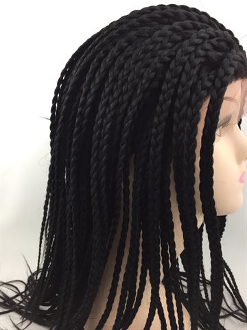 Wig in Braid Front Lace Wig 14# colour 1 (UDSOLGT)